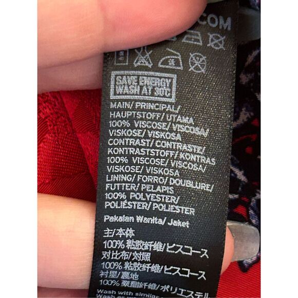 Topshop Jacquard Floral Kimono Jacket Size US 8 Asian inspired Festival - Picture 8 of 13